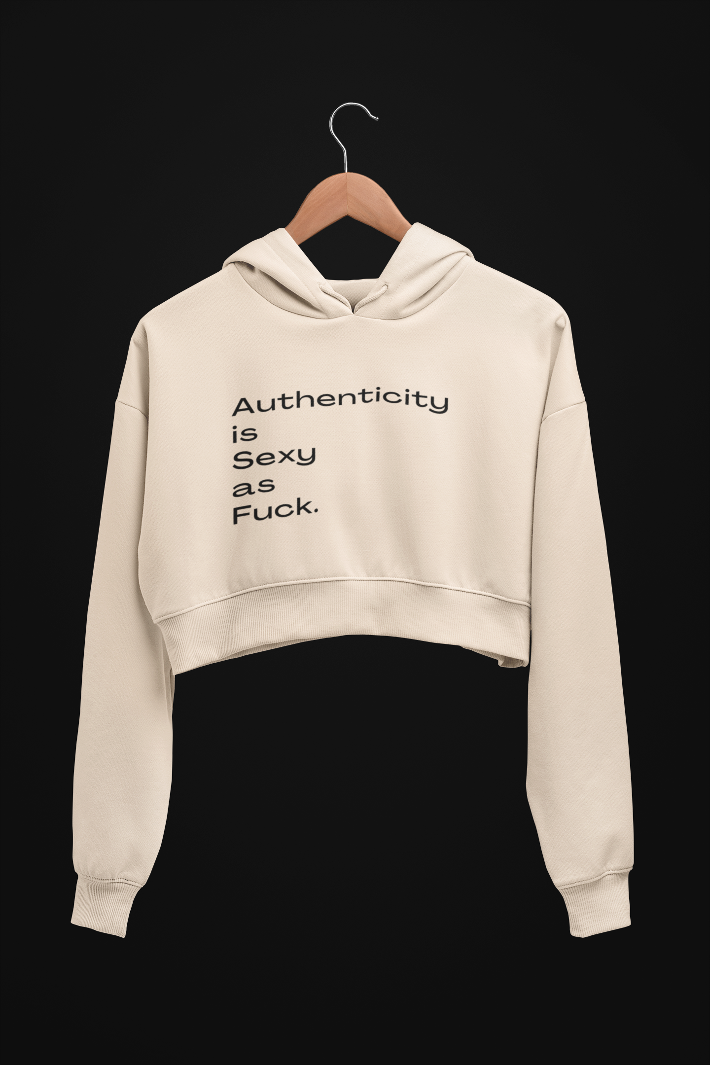 Authenticity Cropped Hoodie - EarthTones
