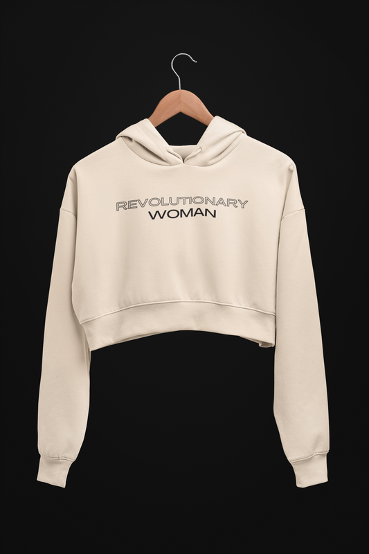 Revolutionary Women Cropped Hoodie - EarthTones